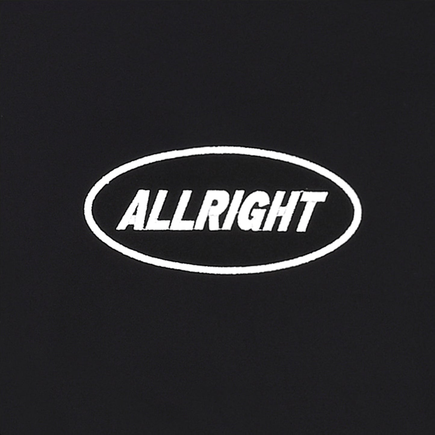 ALLRIGHT Lettering Jersey Jacket (Black/White)