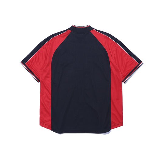 Olympia Panel Baseball Jersey (Black)