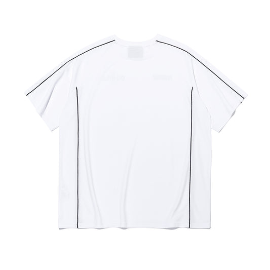 Olympia Line Panel Short Sleeve T-Shirt (White)