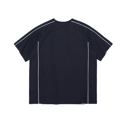 Olympia Line Panel Short Sleeve T-Shirt (Black)