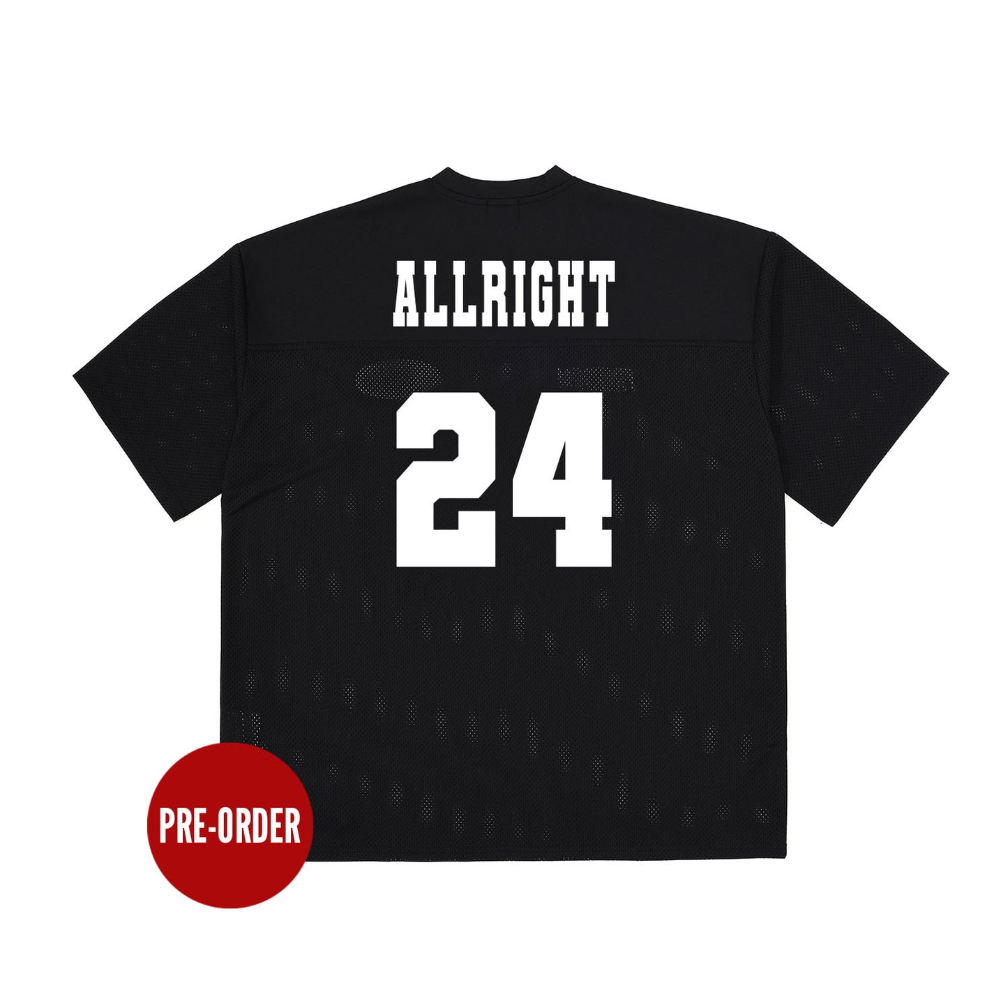 ALLRIGHT Mesh Rugby Jersey (Black)