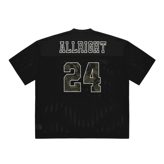 ALLRIGHT Camo Mesh Rugby Jersey (Black)