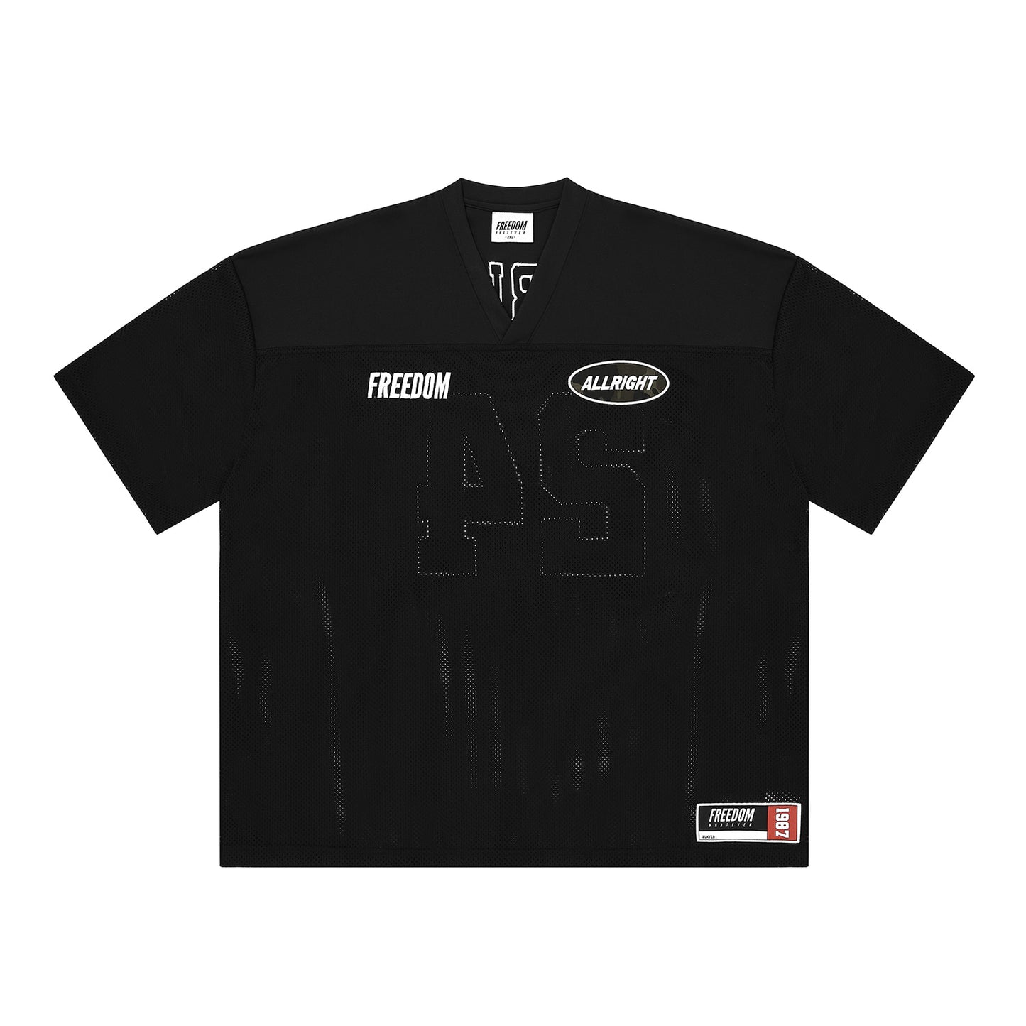 ALLRIGHT Camo Mesh Rugby Jersey (Black)