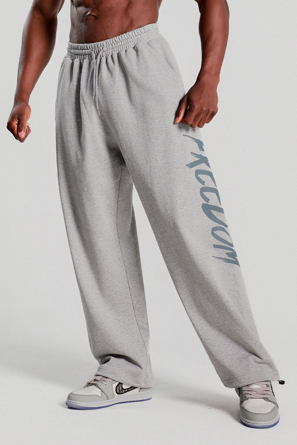 Back Logo Sweatpants (Gray)