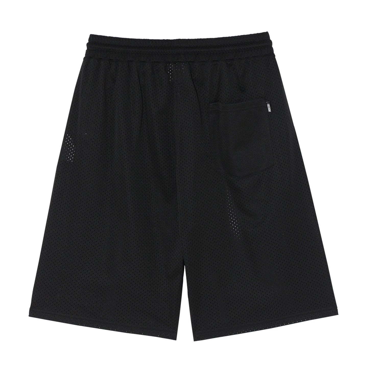 Basic Mesh Bermuda Shorts (Black)