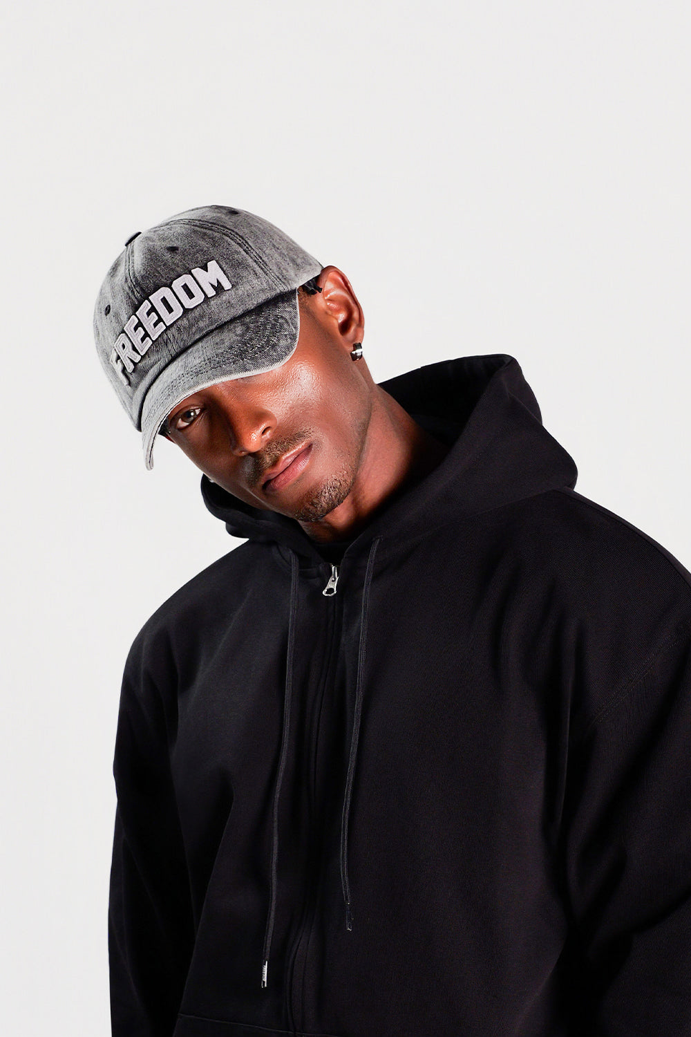 Cloud Denim Ball Cap (Black)