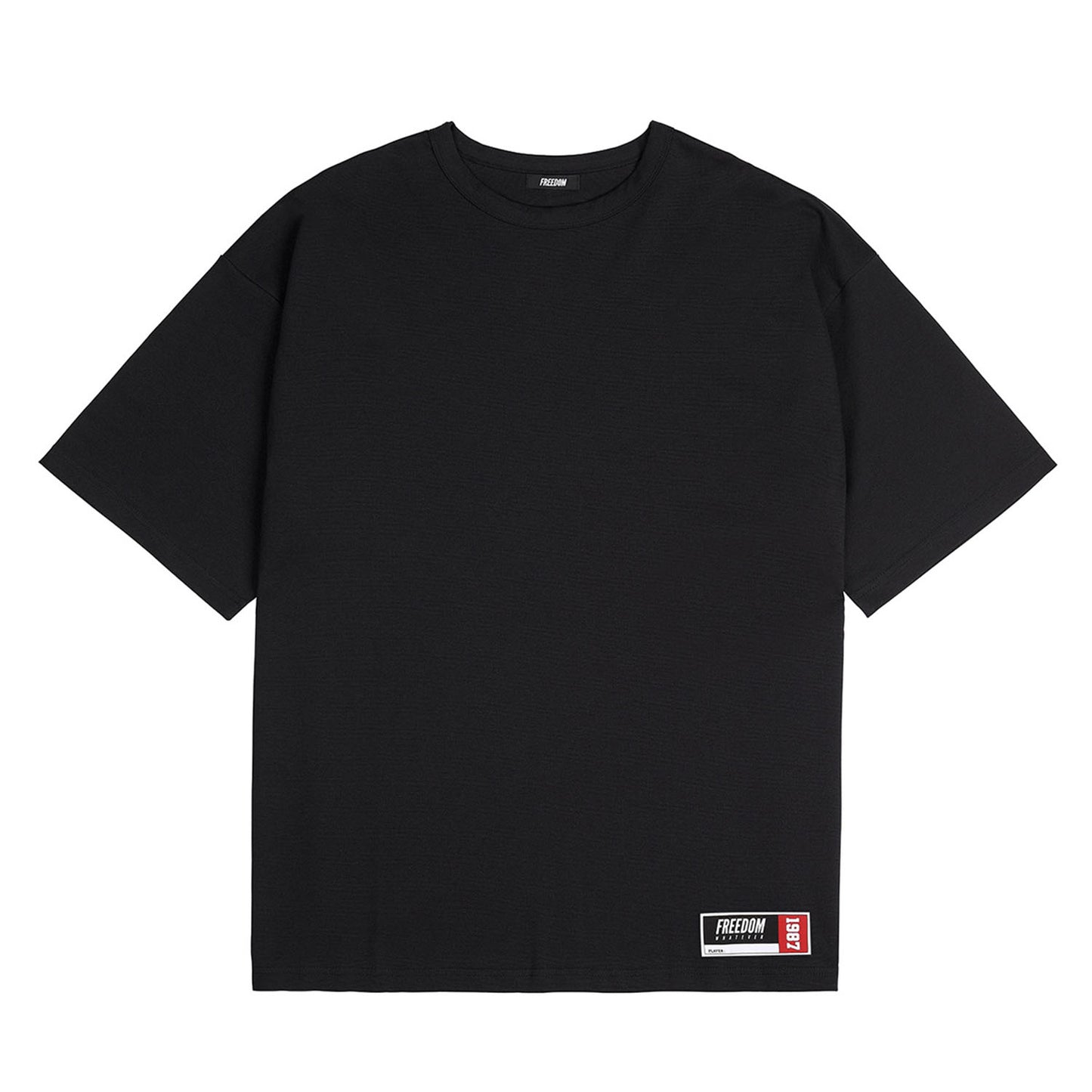 FREEDOM Overfit Back Printing T-shirt (Black)