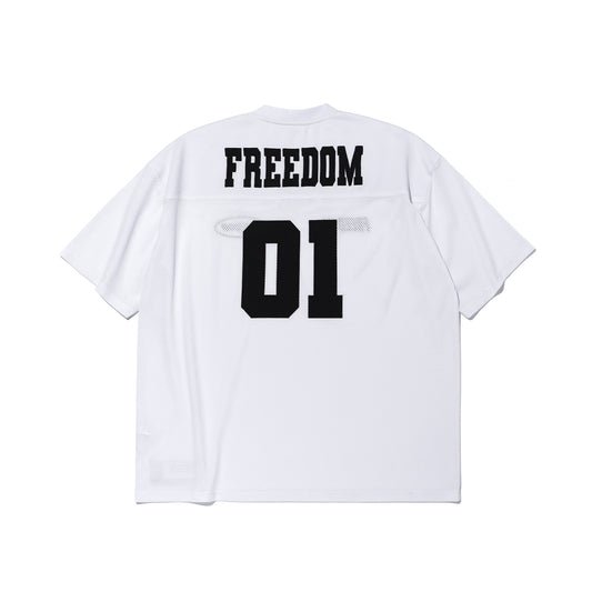 FREEDOM Mesh Rugby Jersey (White/Black)