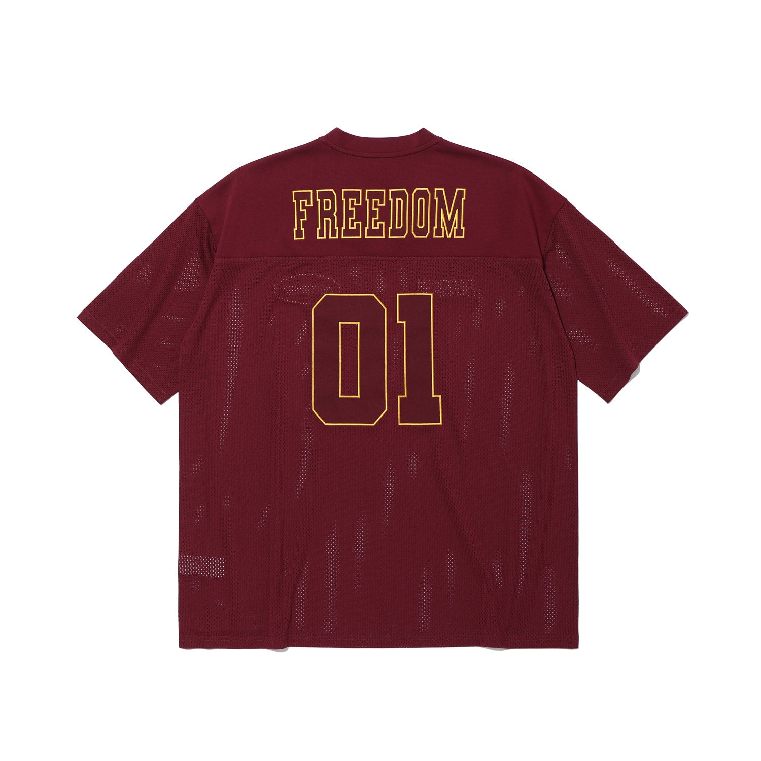 ☆FREEDOM☆ Mesh Rugby Jersey Wine FD24SWTS0240WN FREEDOM Mesh Rugby Jersey (Wine) – Freedom Whatever HK
