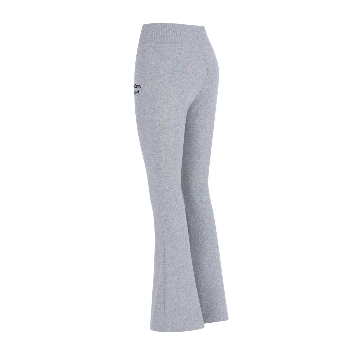 High-Banding Bootcut Sweatpants (Gray)