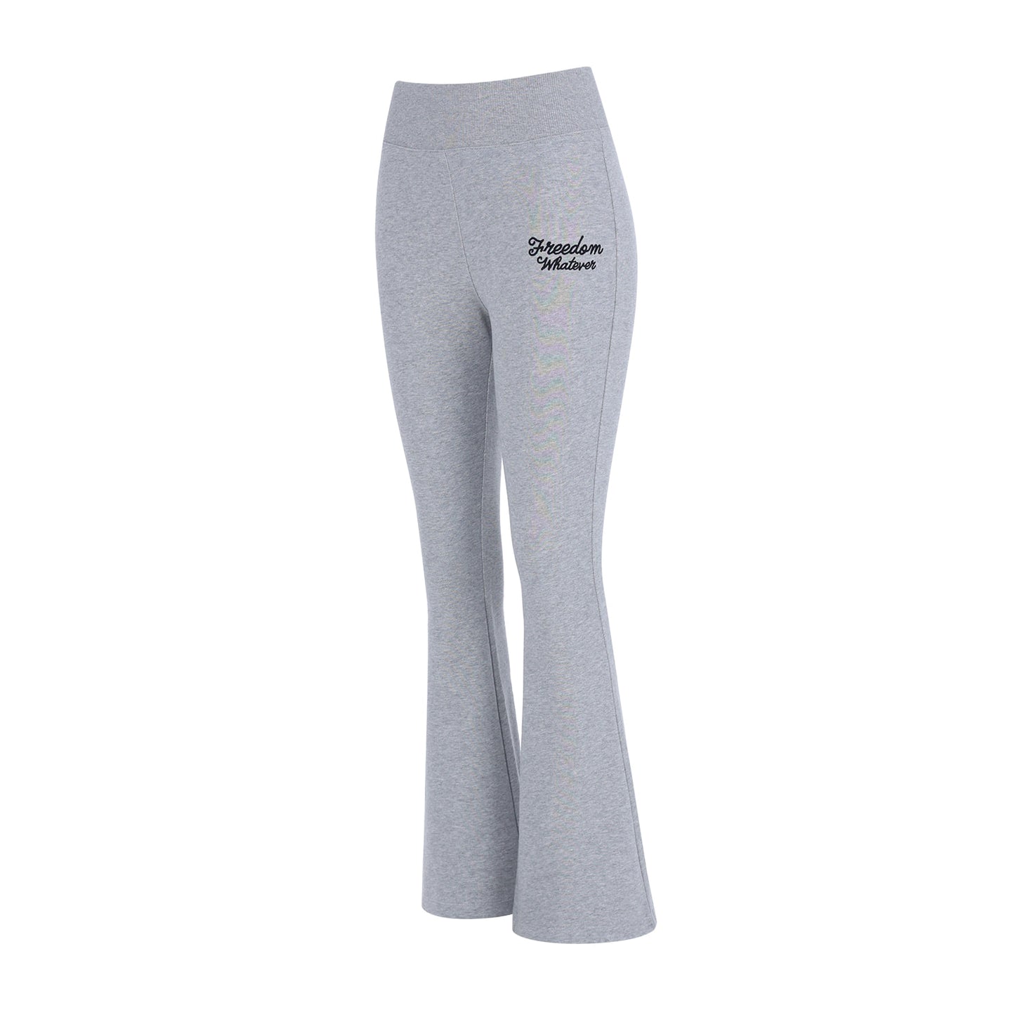 High-Banding Bootcut Sweatpants (Gray)