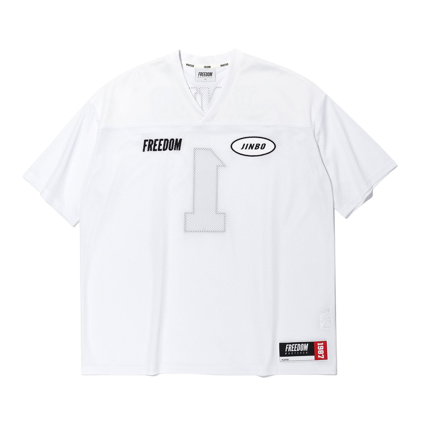 JINBO Mesh Rugby Jersey (White)