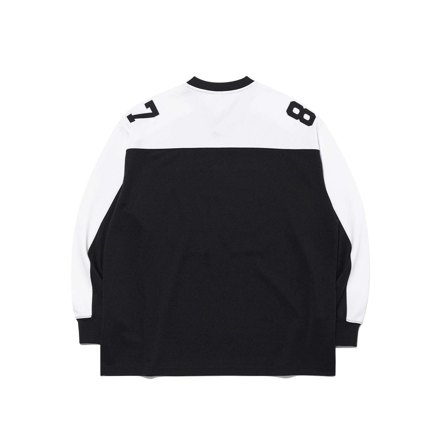 Long Sleeve Rugby Jersey (Black/White)