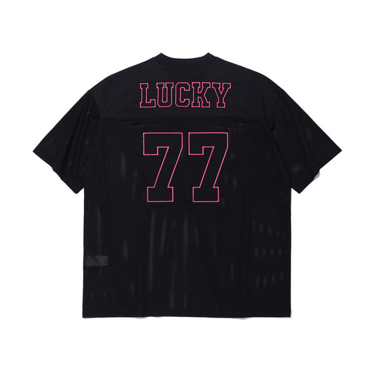 LUCKY Mesh Rugby Jersey (Black)