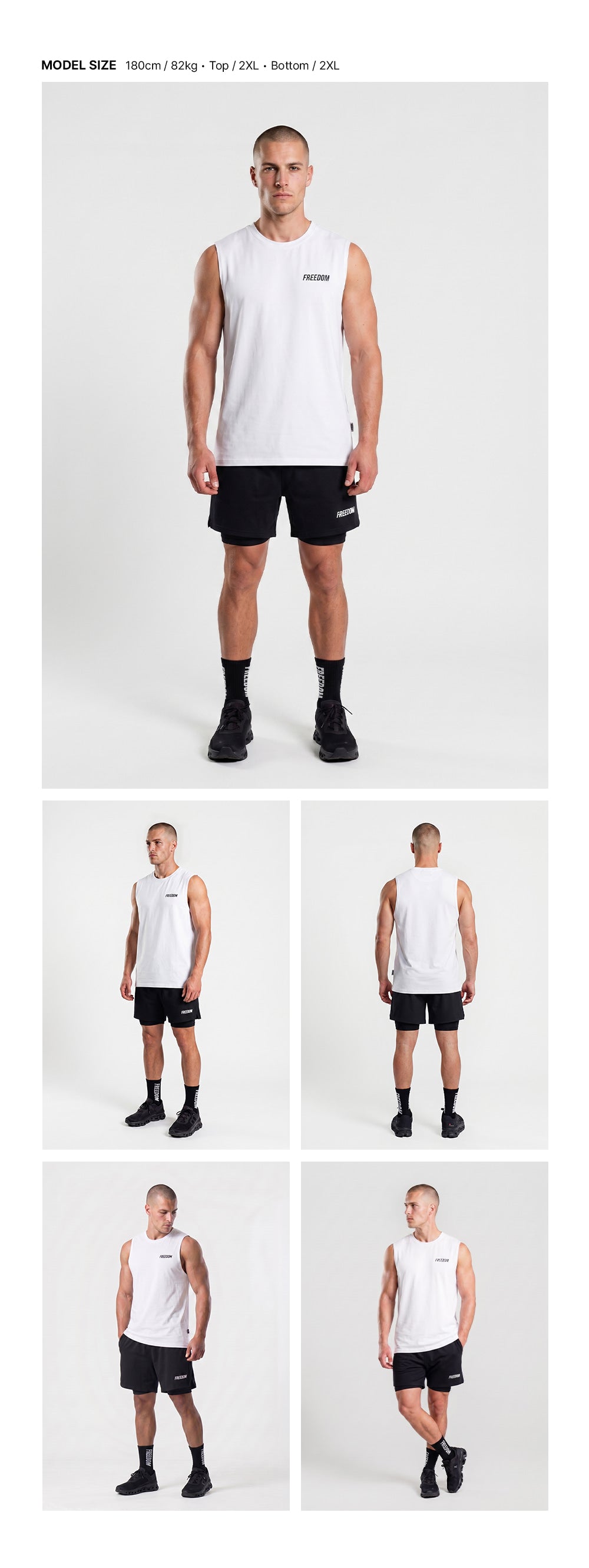 Essential Active Sleeveless (White)