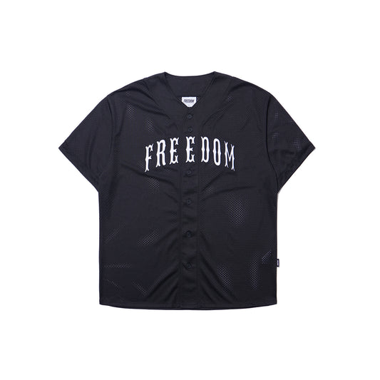 Mesh Baseball Jersey (Black)