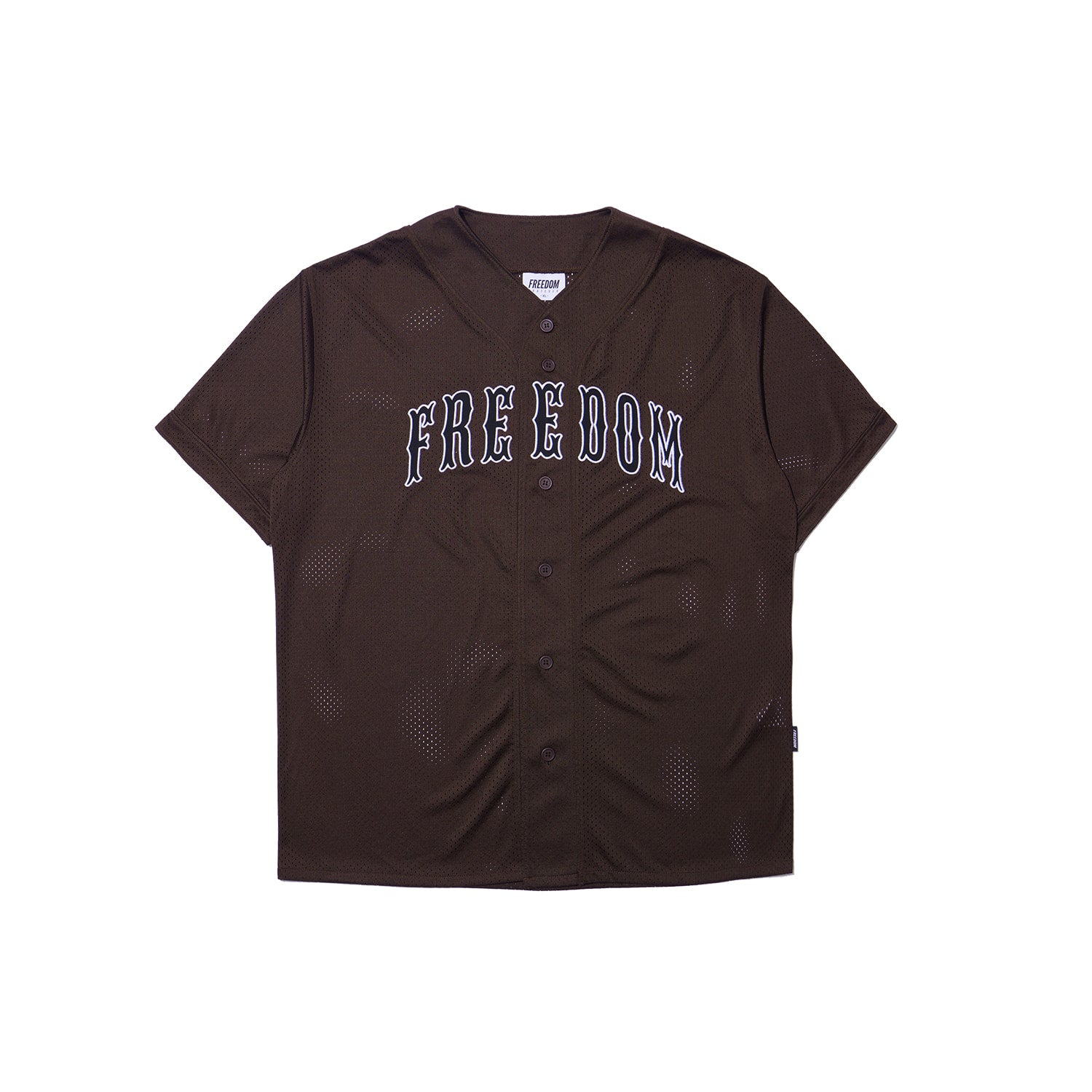 Mesh Baseball Jersey (Brown) – Freedom Whatever HK