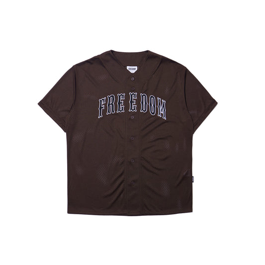 Mesh Baseball Jersey (Brown)