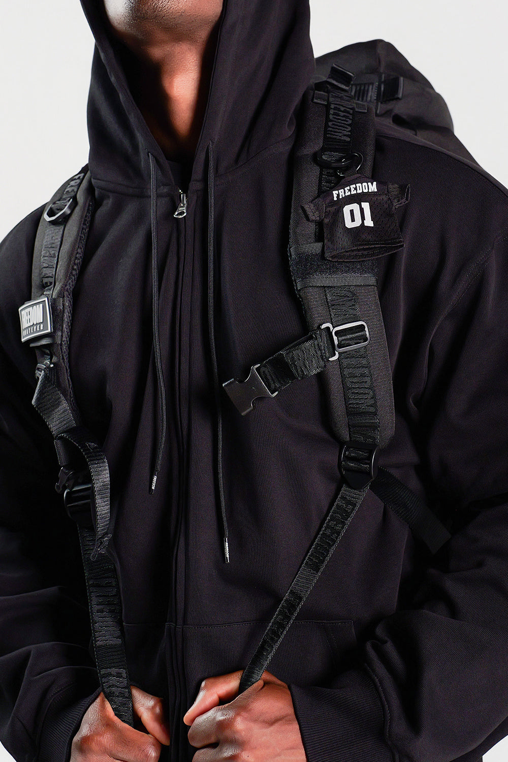 Mini Rugby Keyring (Black)