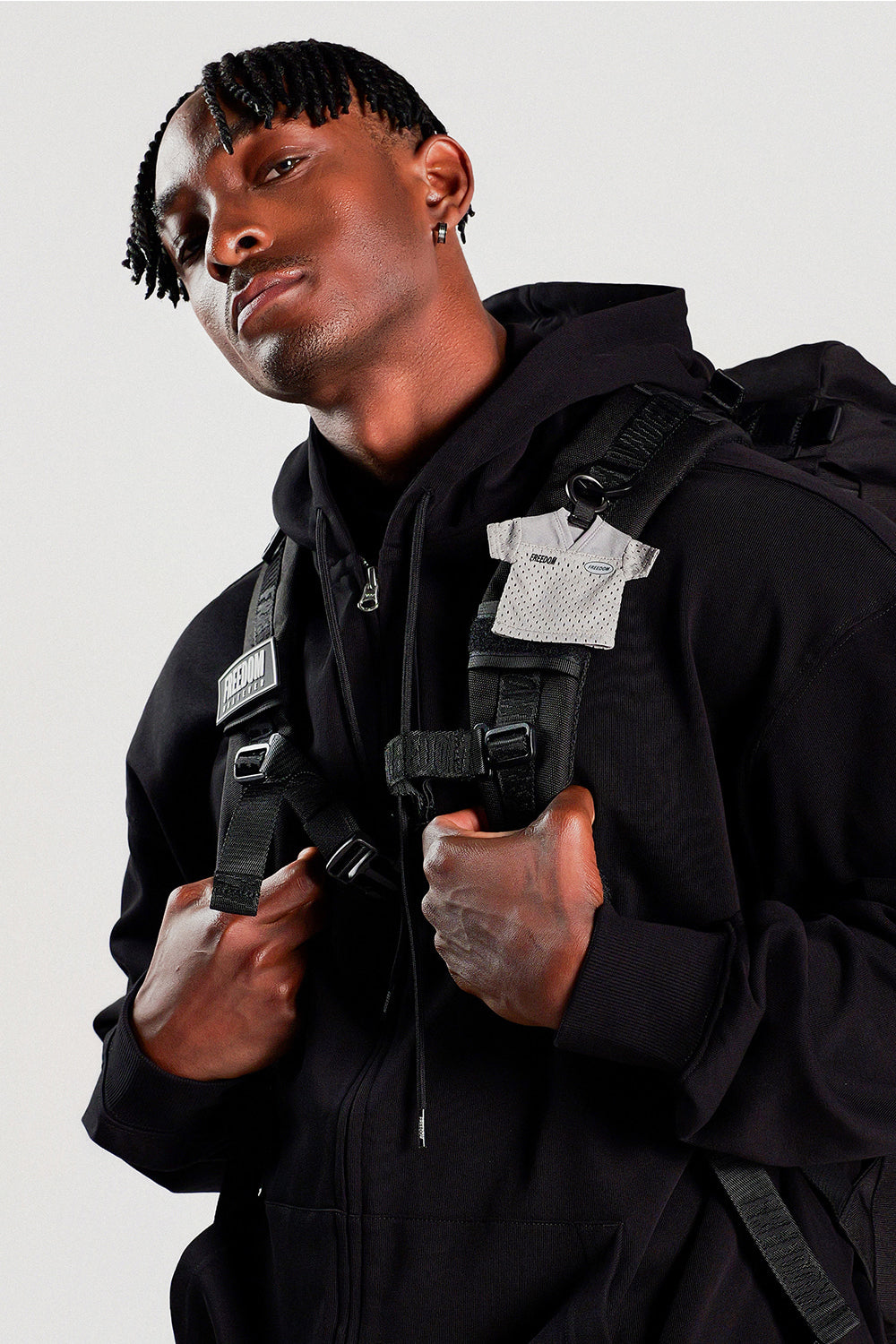 Mini Rugby Keyring (Gray)