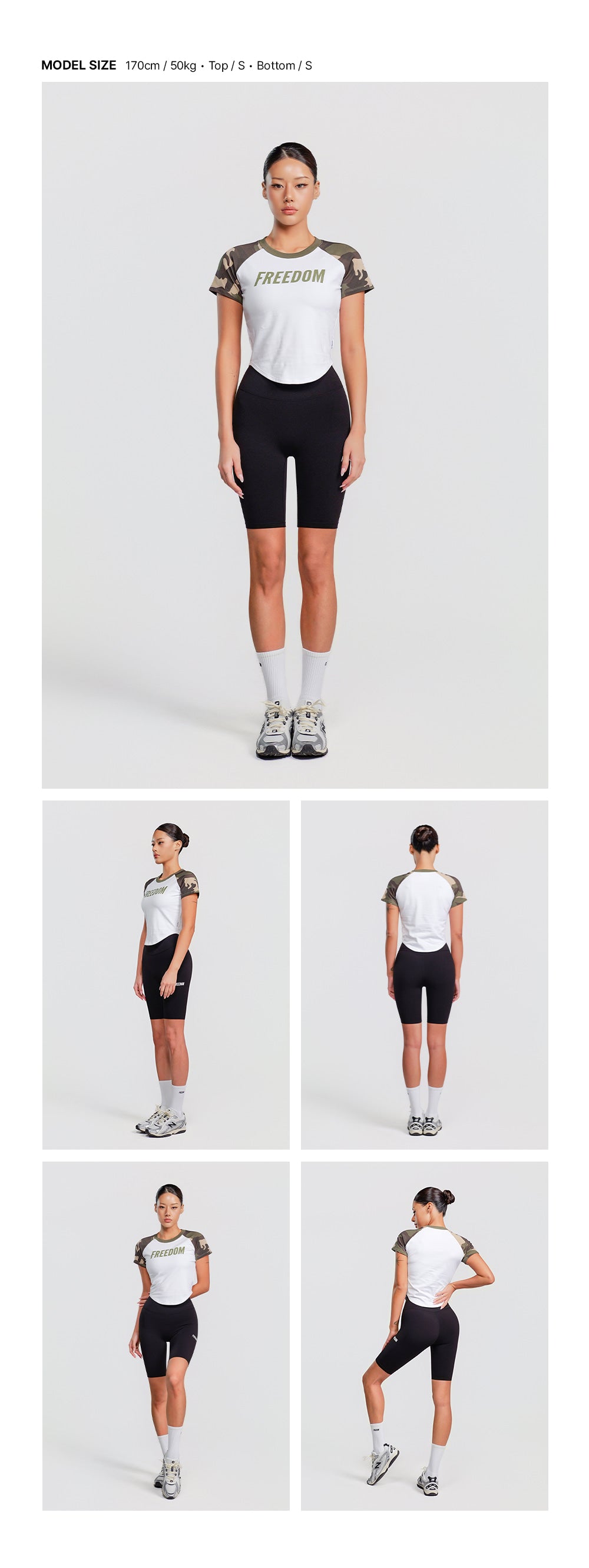 Women's Logo Raglan T-shirt (White Camo)