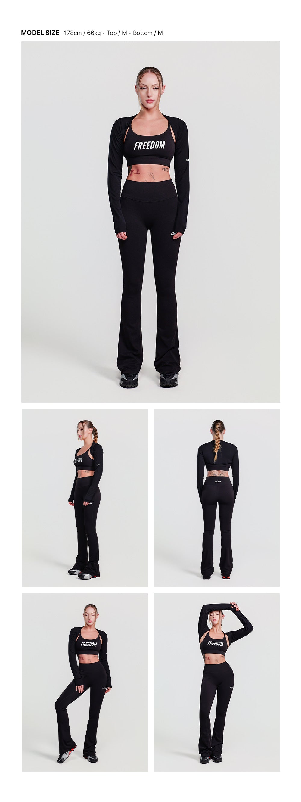 Modal Slim Long Sleeve Bolero (Black)