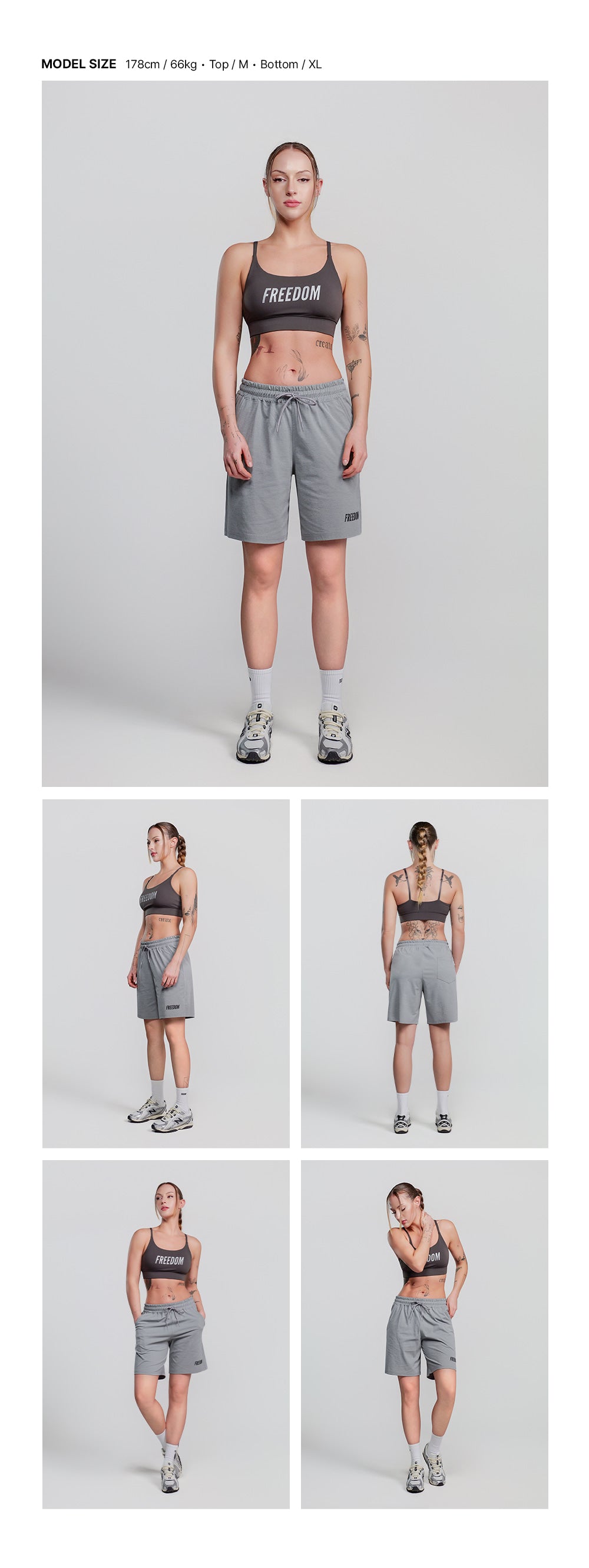 Essential 5 Inch Shorts (Grey)