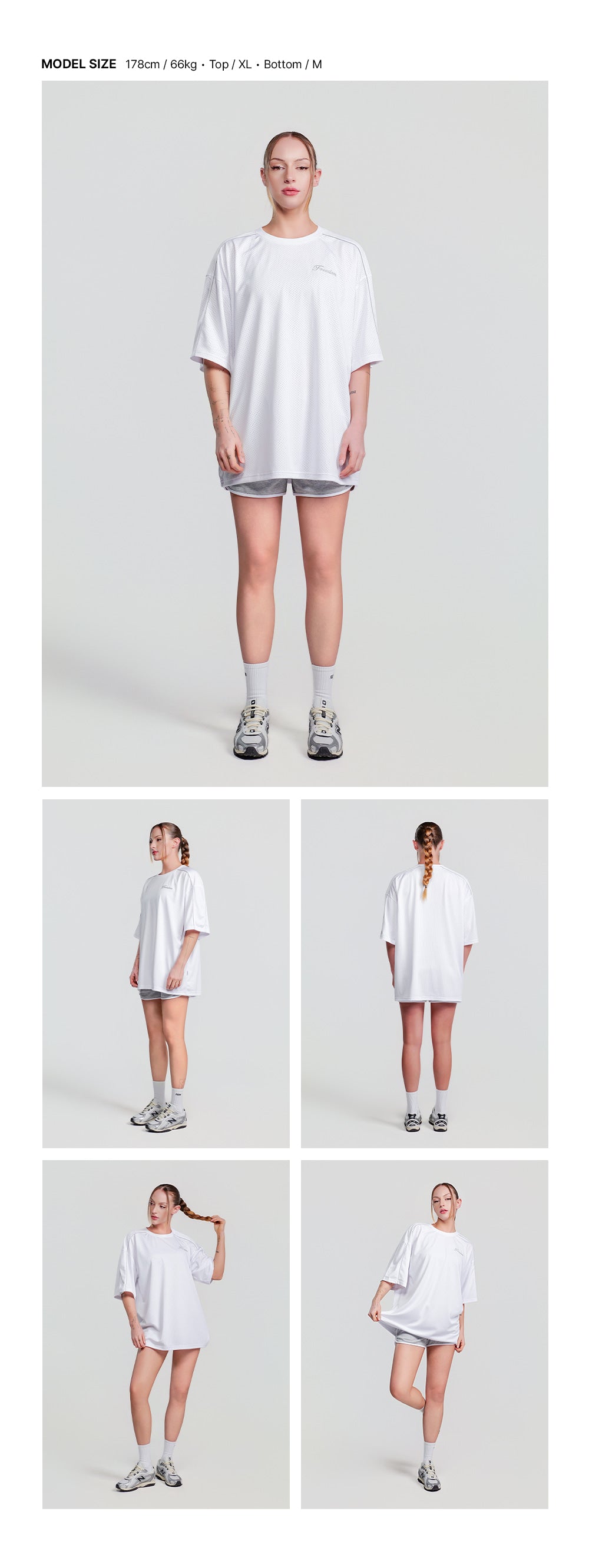 Sideline Mesh T-shirt (White)