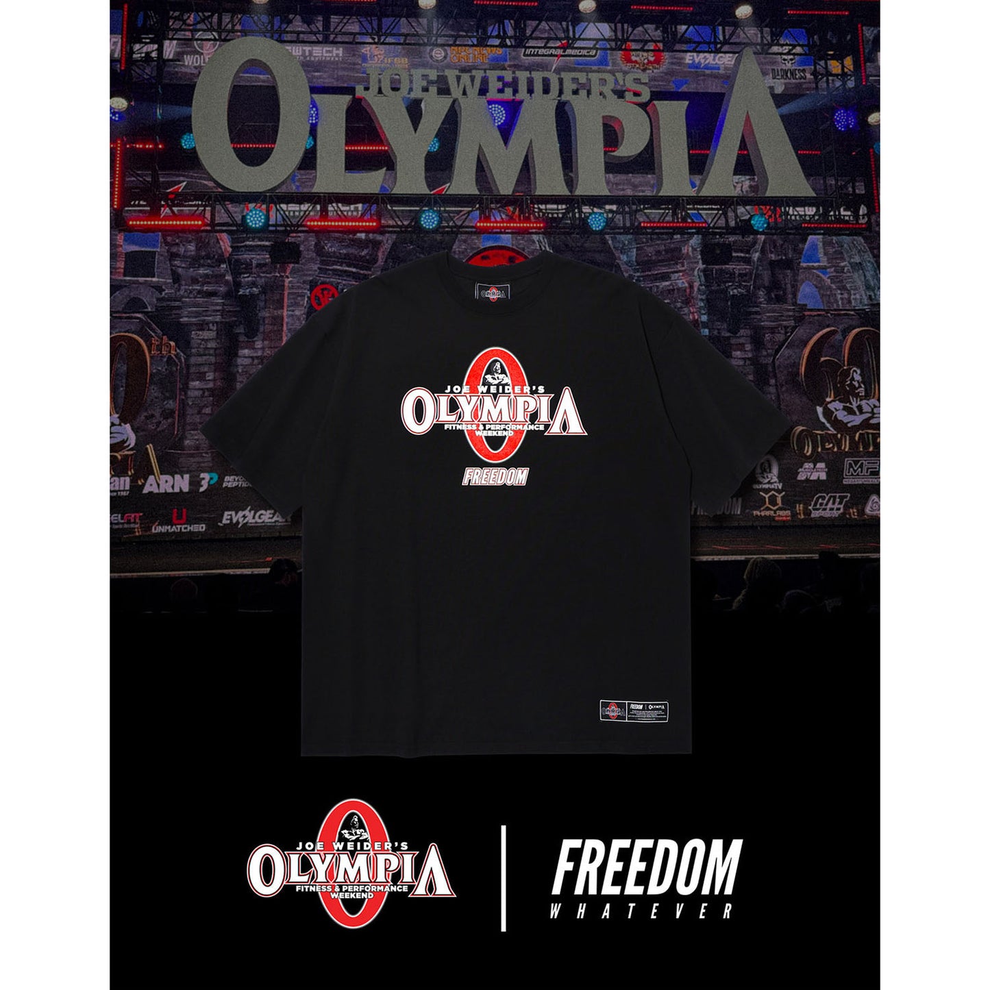 Olympia Big Logo T-Shirts (Black)