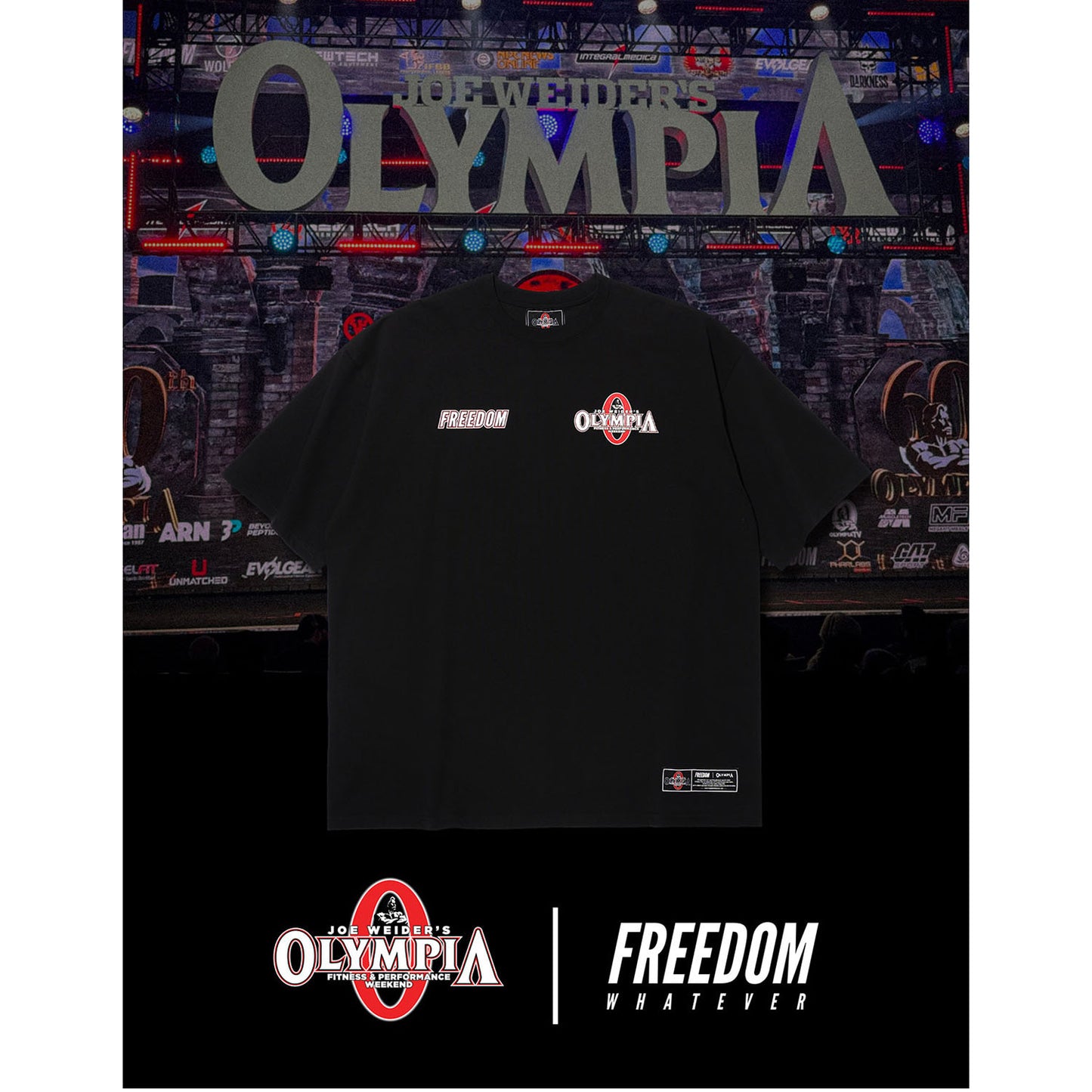 Olympia Small Logo T-Shirts (Black)