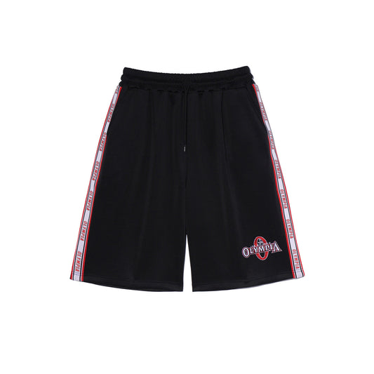 Olympia Lettering Bermuda Shorts (Black)