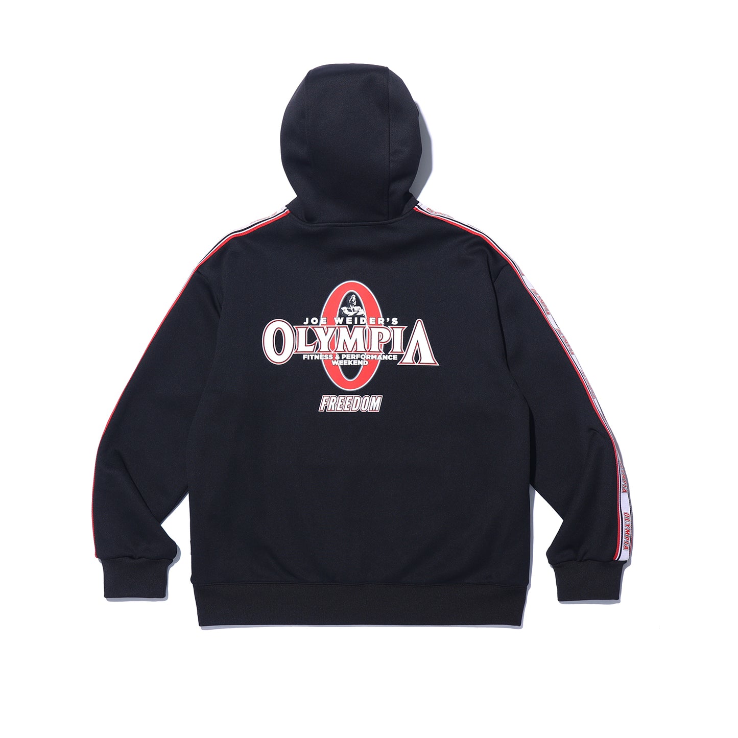 Olympia Lettering Hood Zip-up (Black)