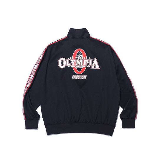 Olympia Lettering Jersey Jacket (Black)