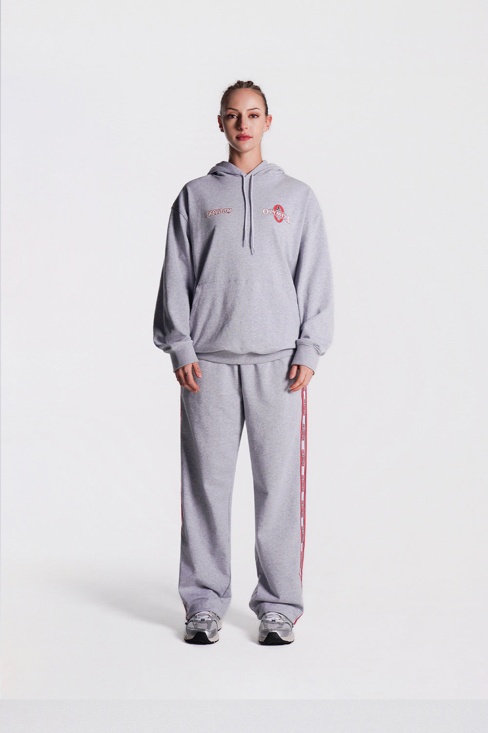 Olympia Small Logo Hoodie (Grey)