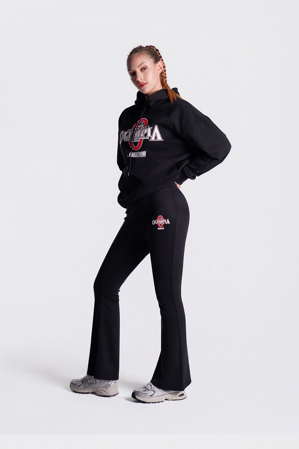 Olympia Big Logo Hoodie (Black)