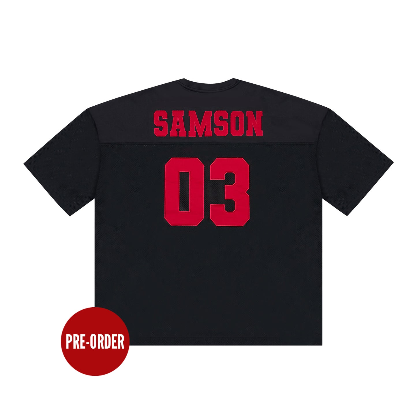 SAMSON Mesh Rugby Jersey (Black)