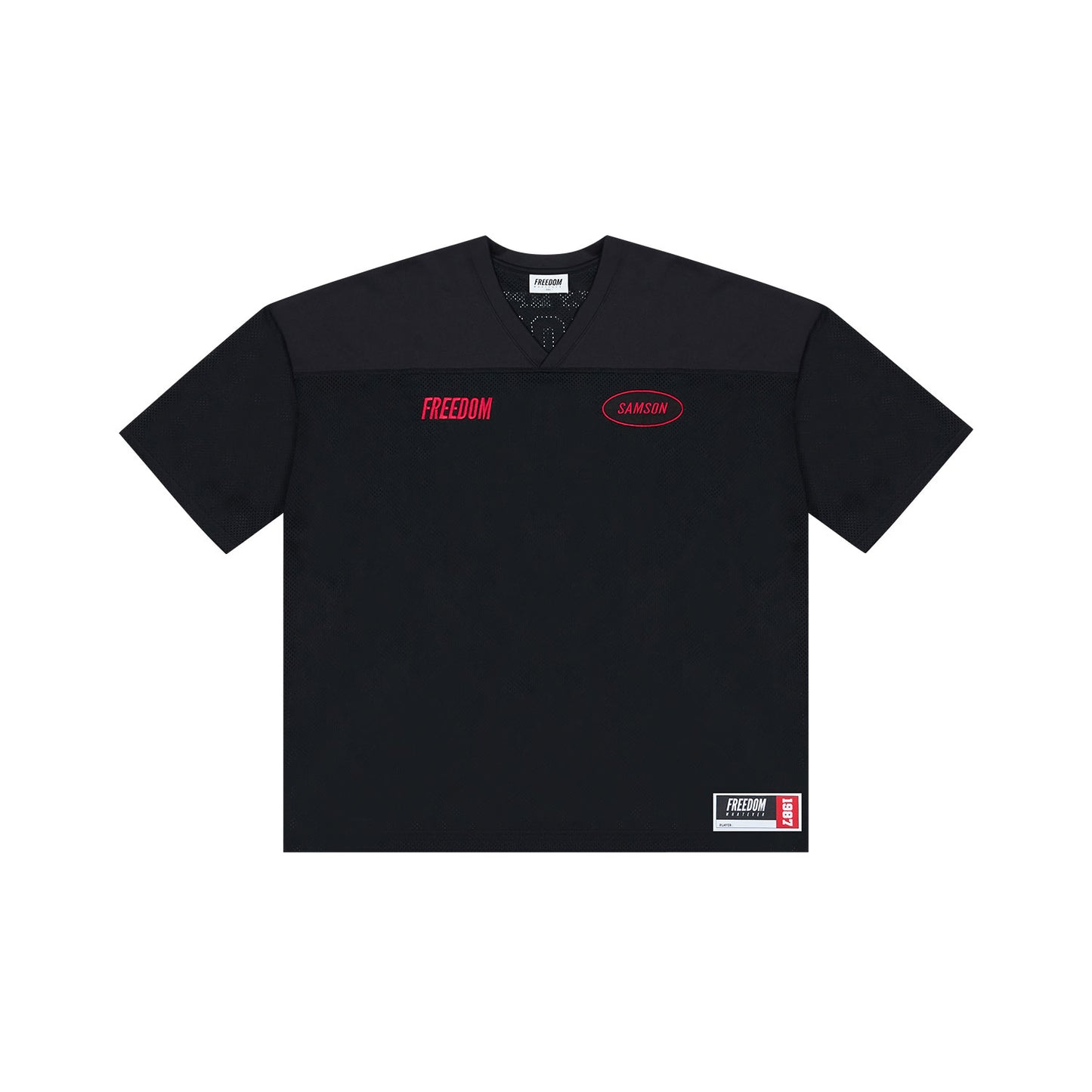 SAMSON Mesh Rugby Jersey (Black)