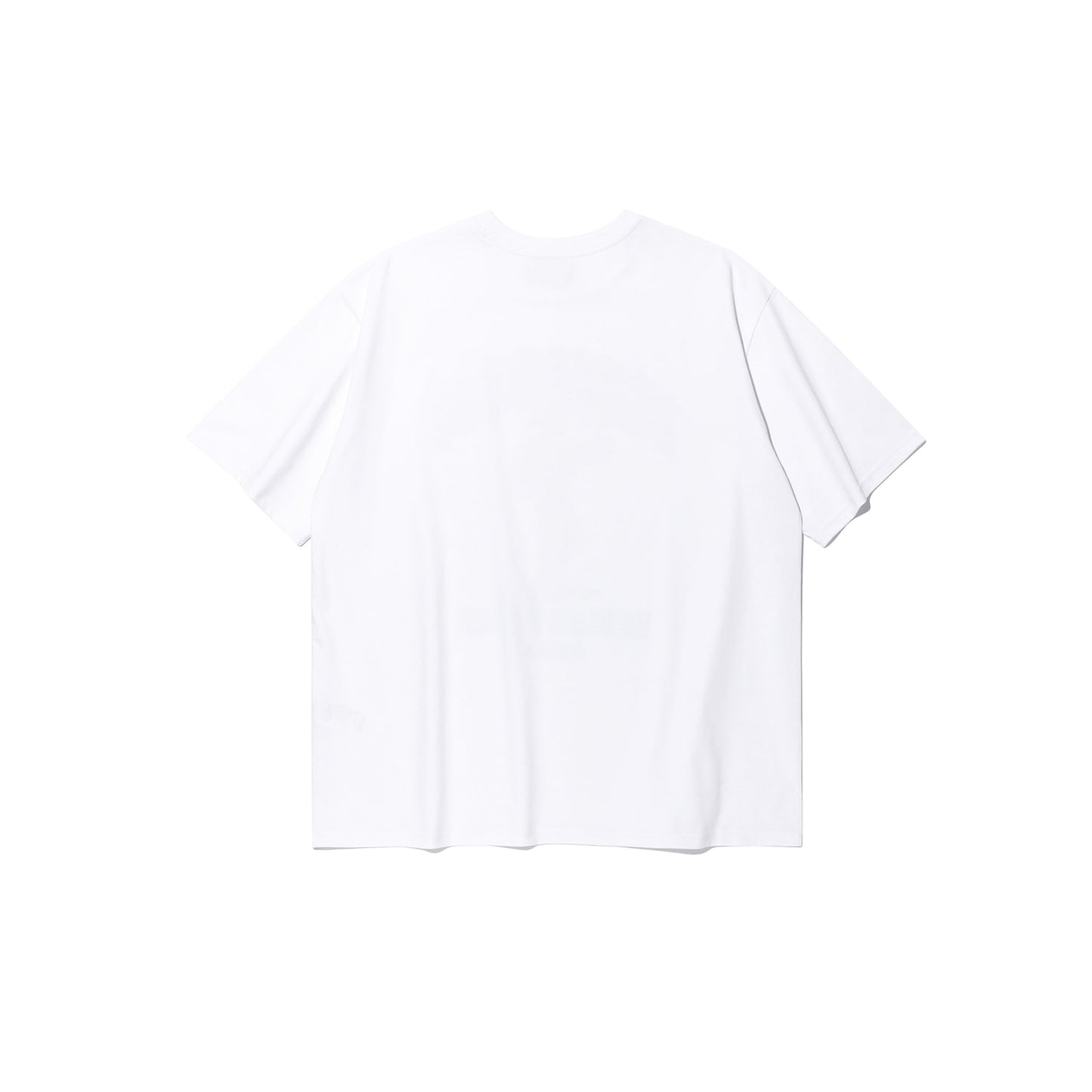 Side Chest Man Print T-Shirt (White)