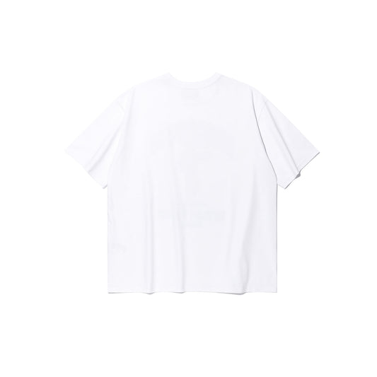 Side Chest Man Print T-Shirt (White)