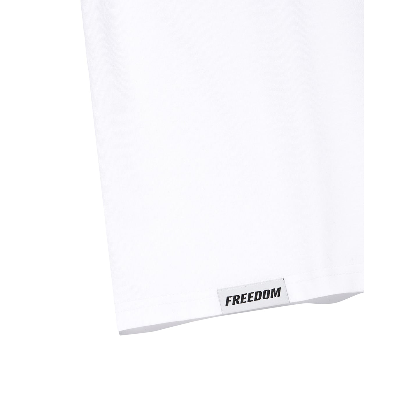 Side Chest Man Print T-Shirt (White)