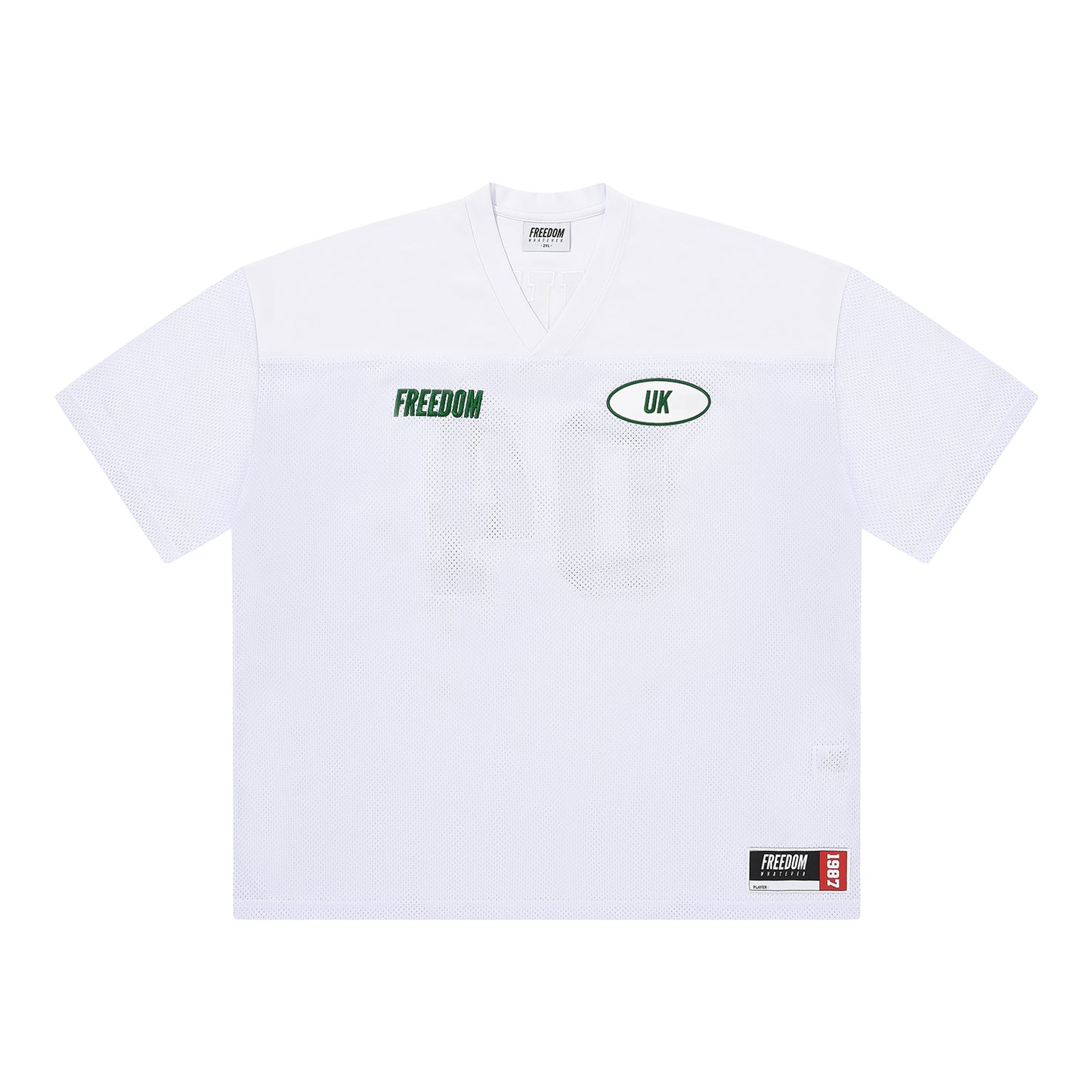 UK Mesh Rugby Jersey (White)