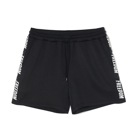 Women's Freedom Lettering Shorts (Black)