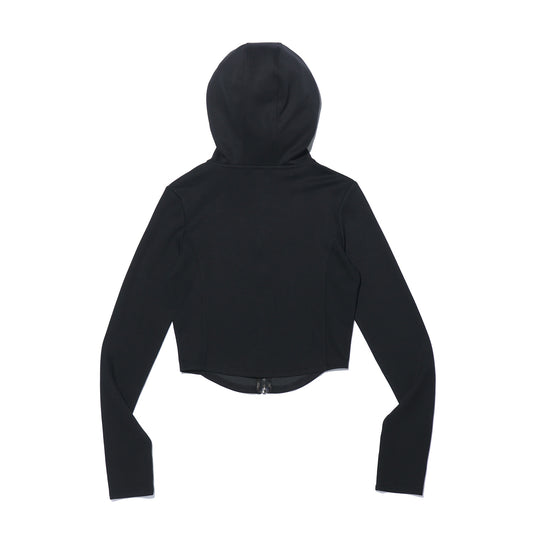 Women's Olympia Slim Hooded Zip-up (Black)