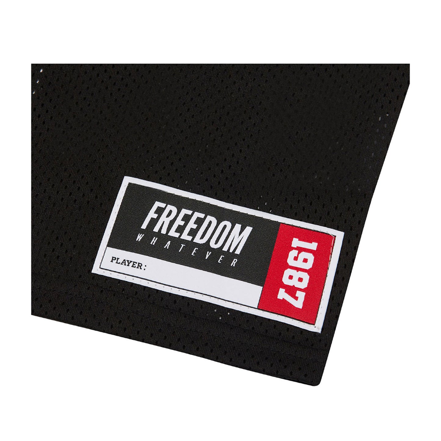 Womens FREEDOM Crop Rugby Jersey (Black/White)