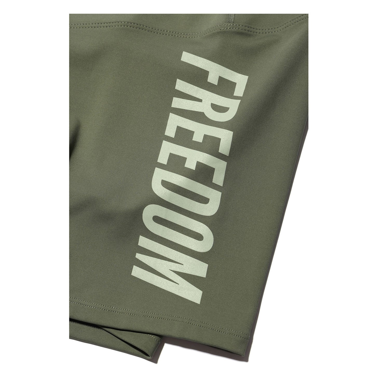 Women's Freedom Big Logo Biker Shorts (Khaki)