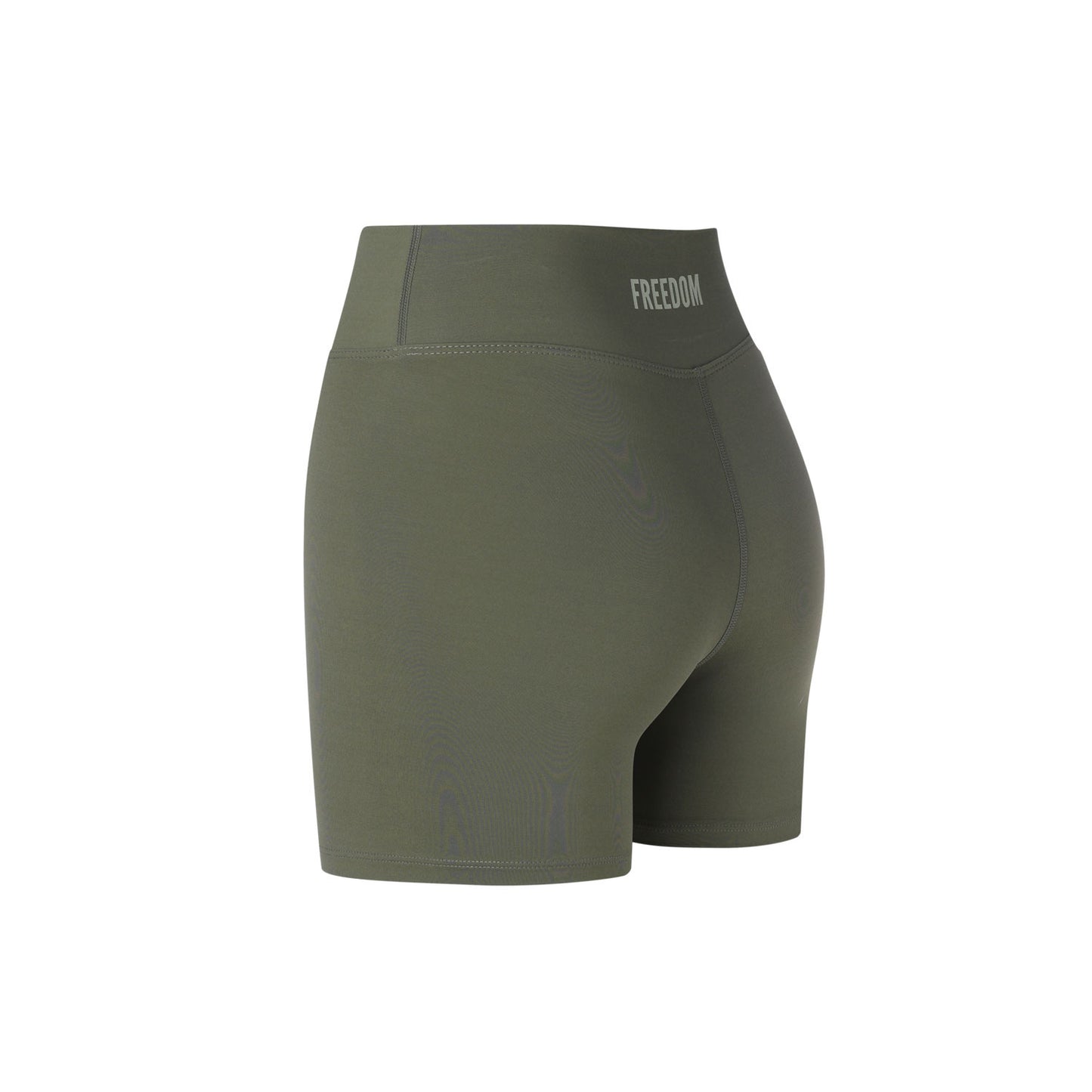 Women's Freedom Small Logo Biker Shorts (Khaki)