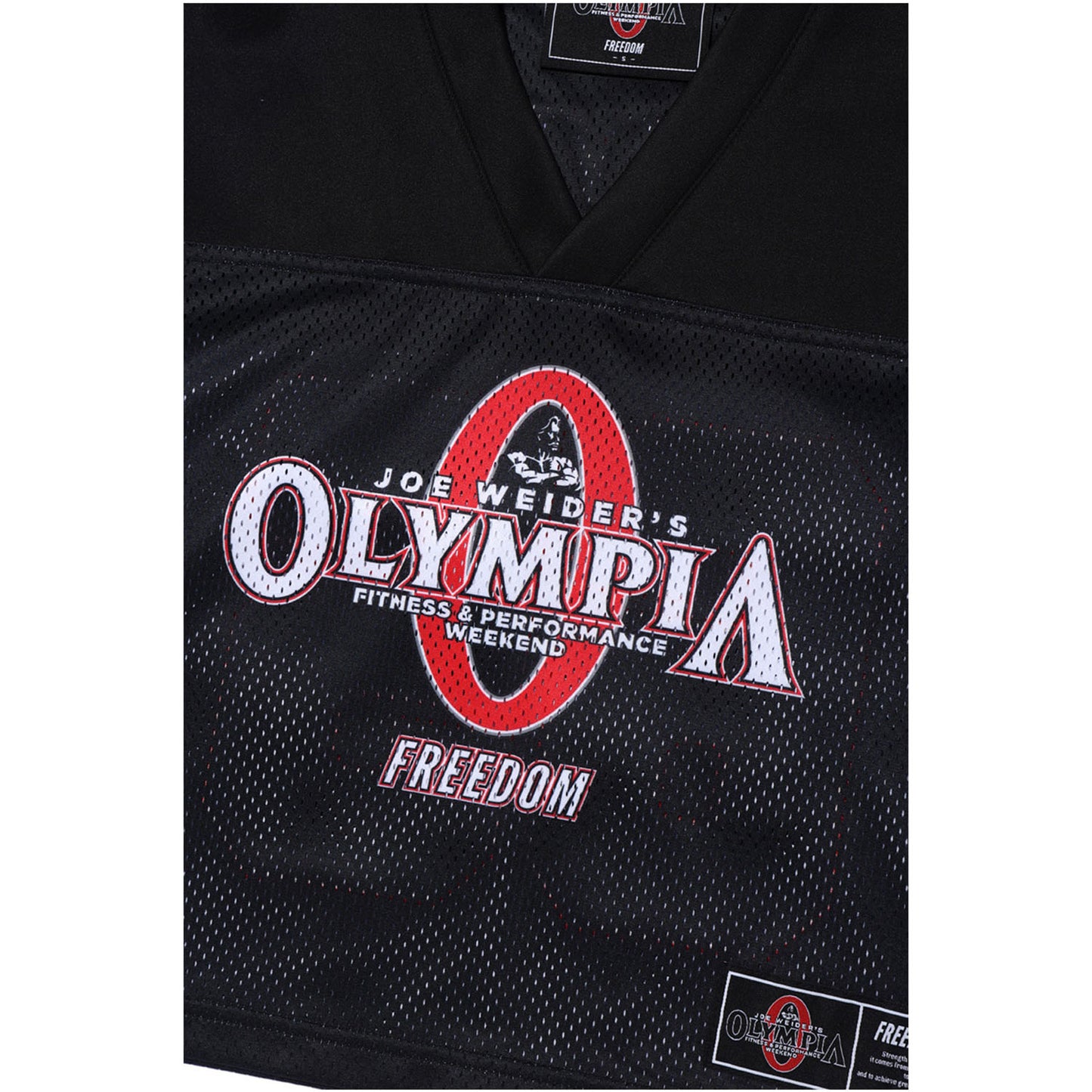 Women's Olympia Crop Rugby Jersey (Black)