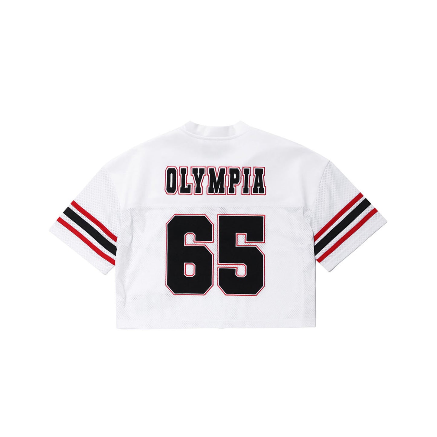 Women's Olympia Crop Rugby Jersey (White)