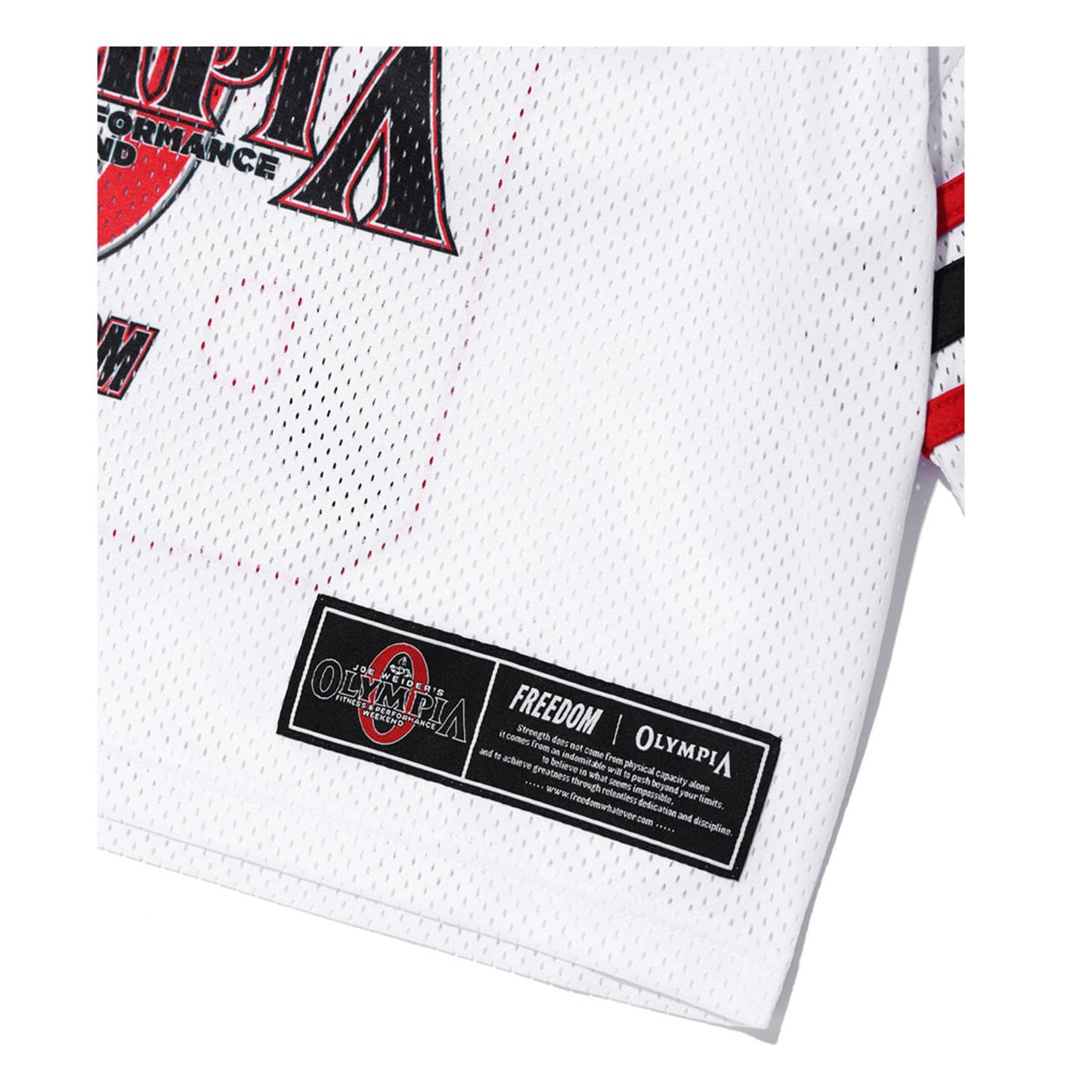 Women's Olympia Crop Rugby Jersey (White)