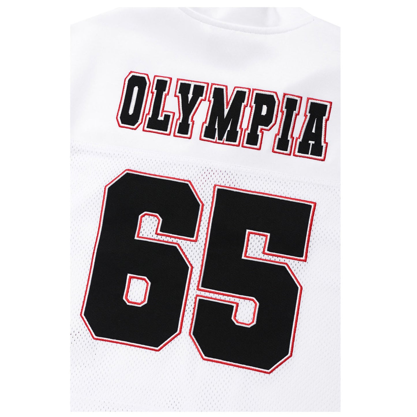 Women's Olympia Crop Rugby Jersey (White)